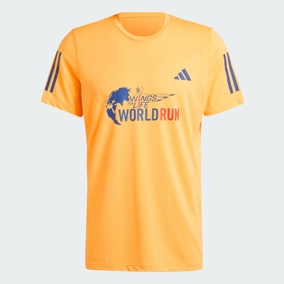 Image of adidas Wings for Life World Run Participant Tee Spark S - Men Running Shirts