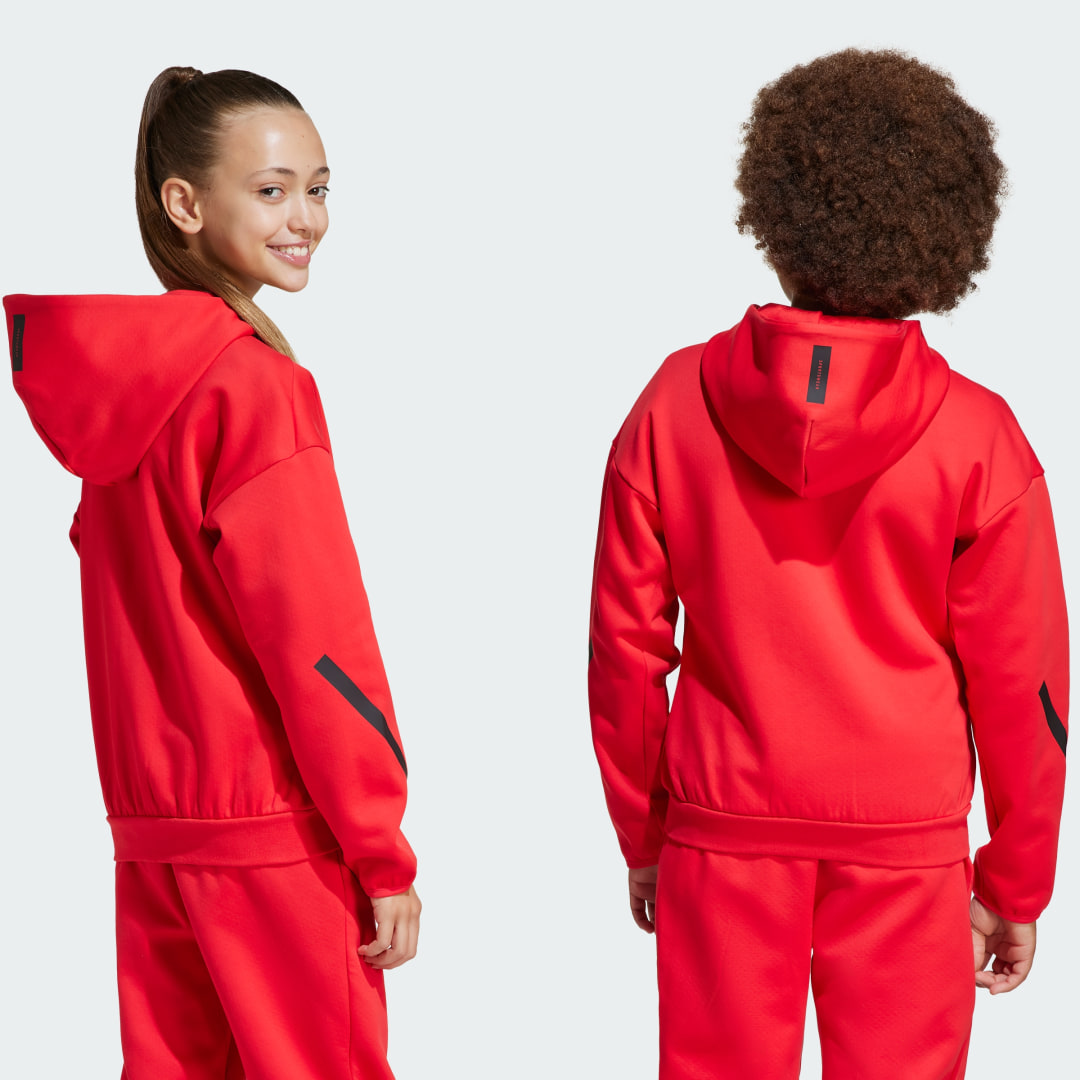 Adidas Z.N.E. Trainingsjack met Capuchon en Lange Rits Kids