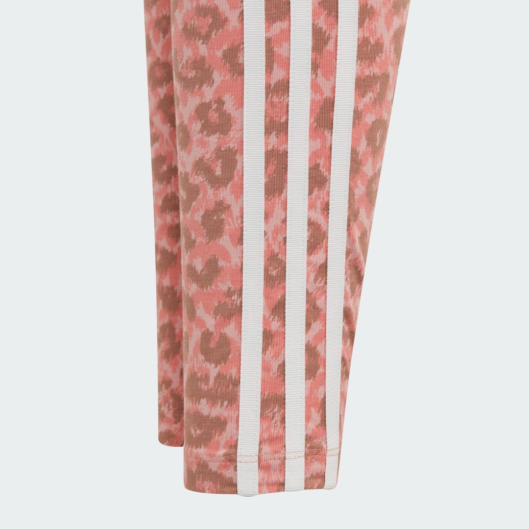

adidas Mallas Animal Allover Print High Waist Niño, Wonder mauve/multicolor/blanco