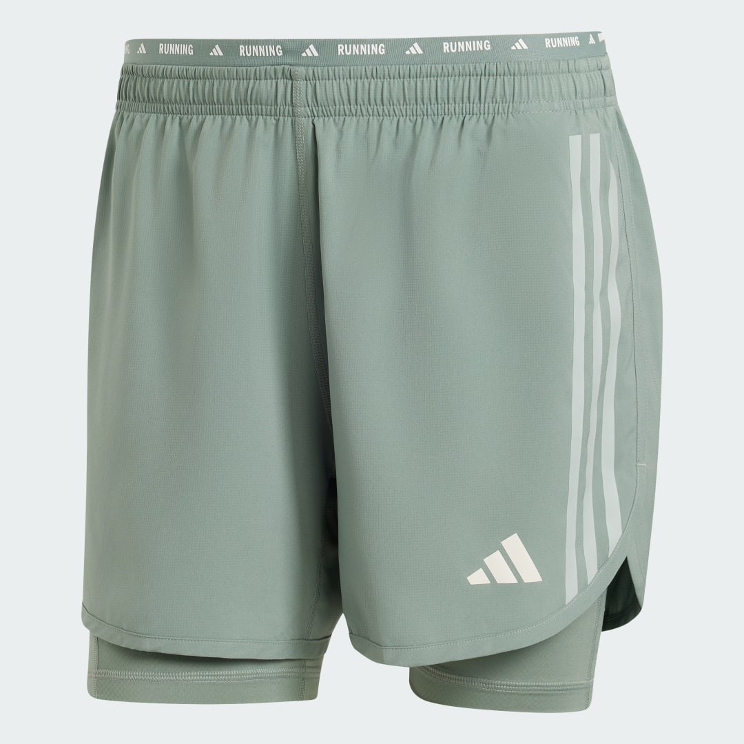 Short 2 en 1 adidas Own the Run 3 Stripes - vue 6