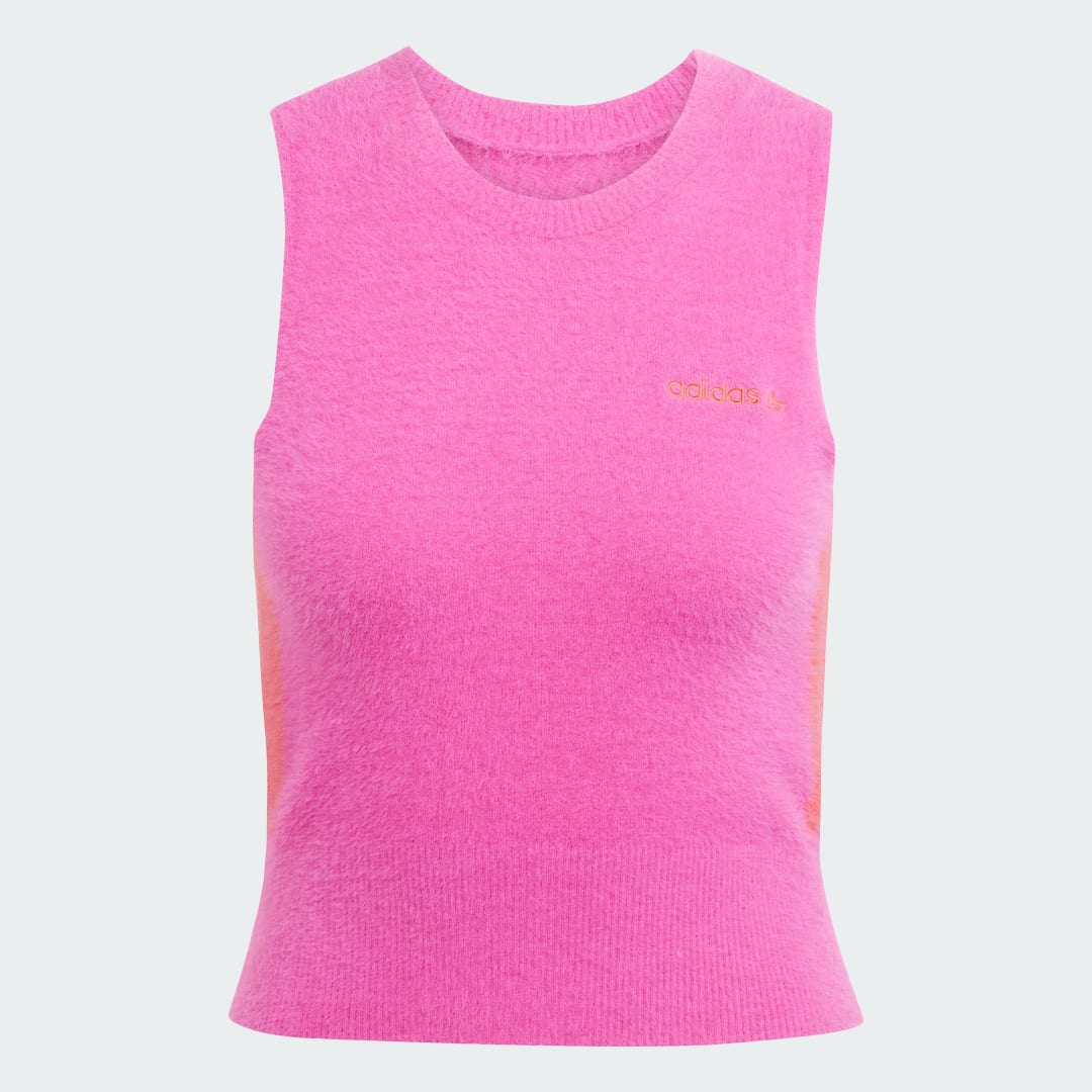 Veste sans manches maille duveteuse - vue 4