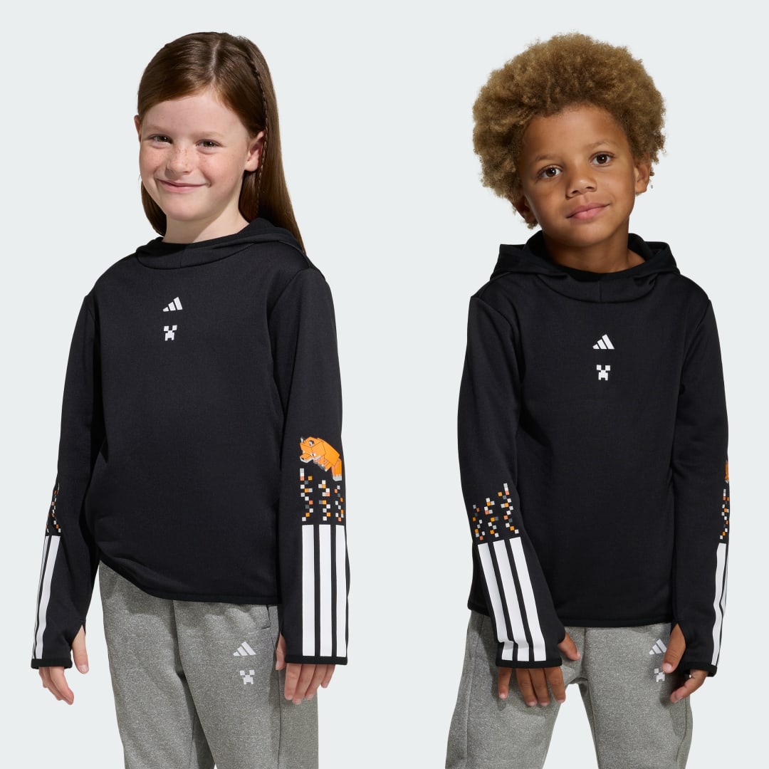 SWEAT SHIRT À CAPUCHE ADIDAS MINECRAFT TRAINING À 3BANDES