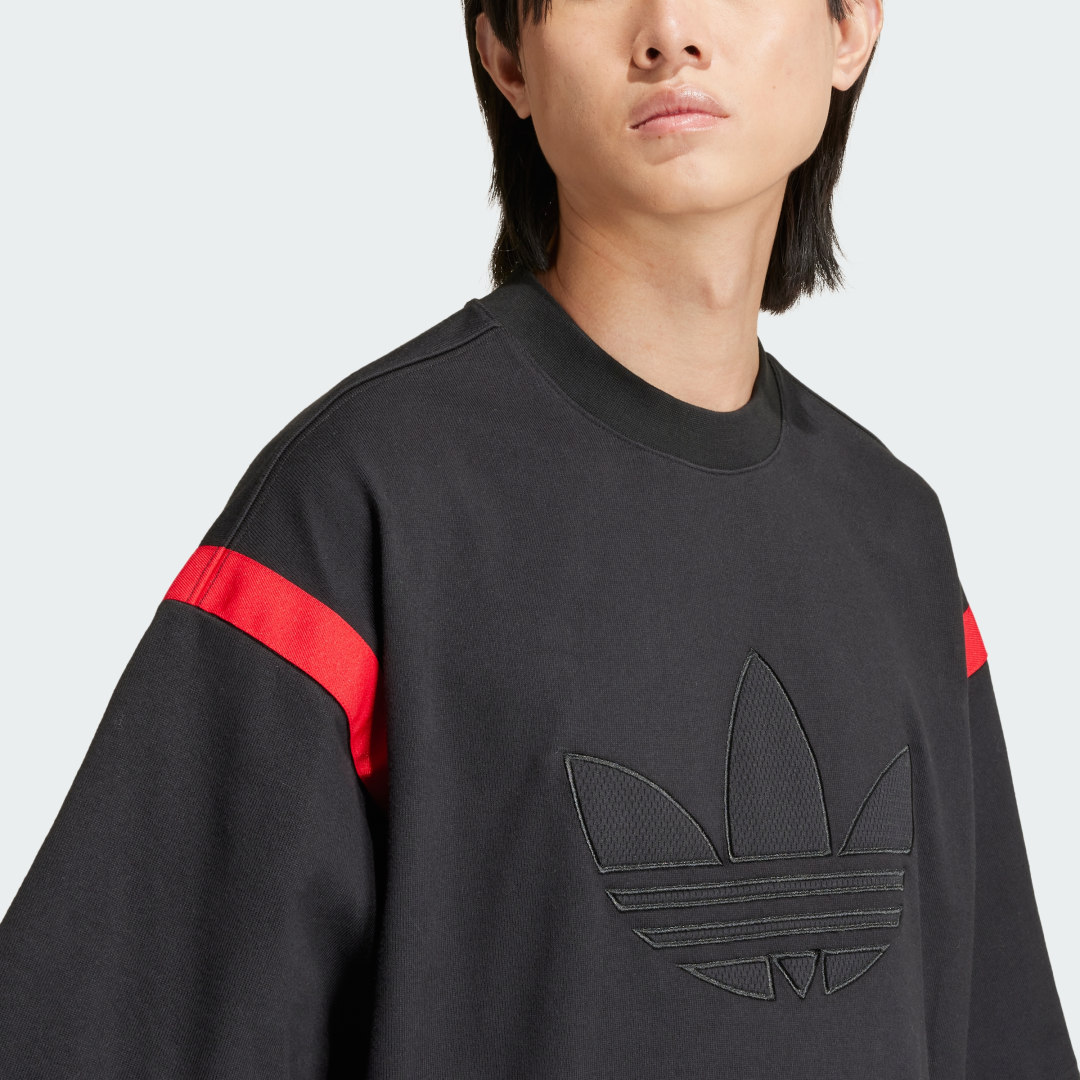 

adidas Playera Adibreak Classic Street Premium Hombre, Negro/better scarlet