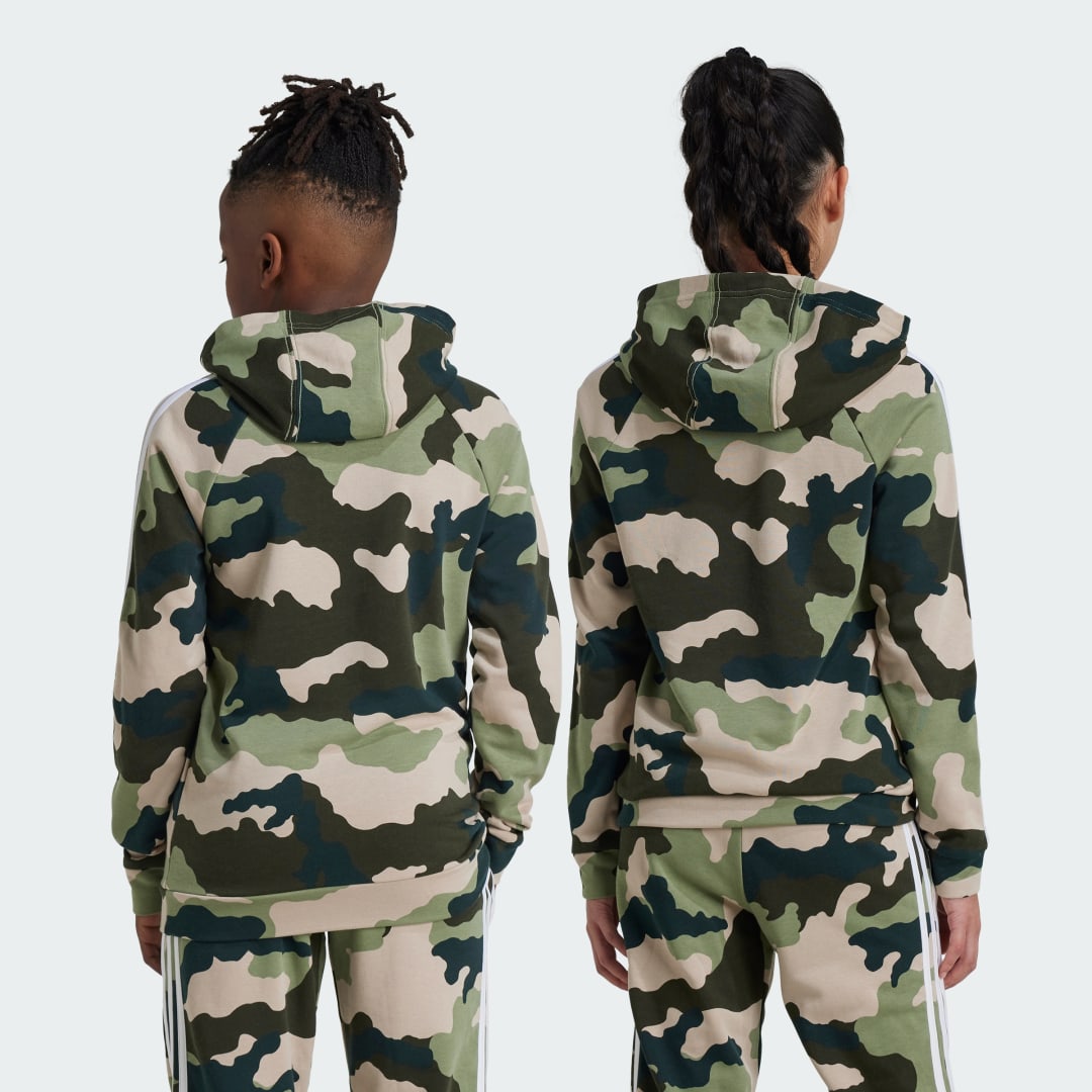 Adidas Essentials Allover Print Hoodie Kids