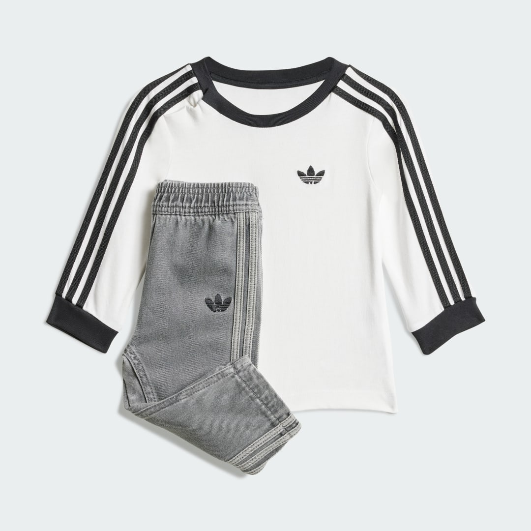 Adidas Denim Longsleeve Set Kids