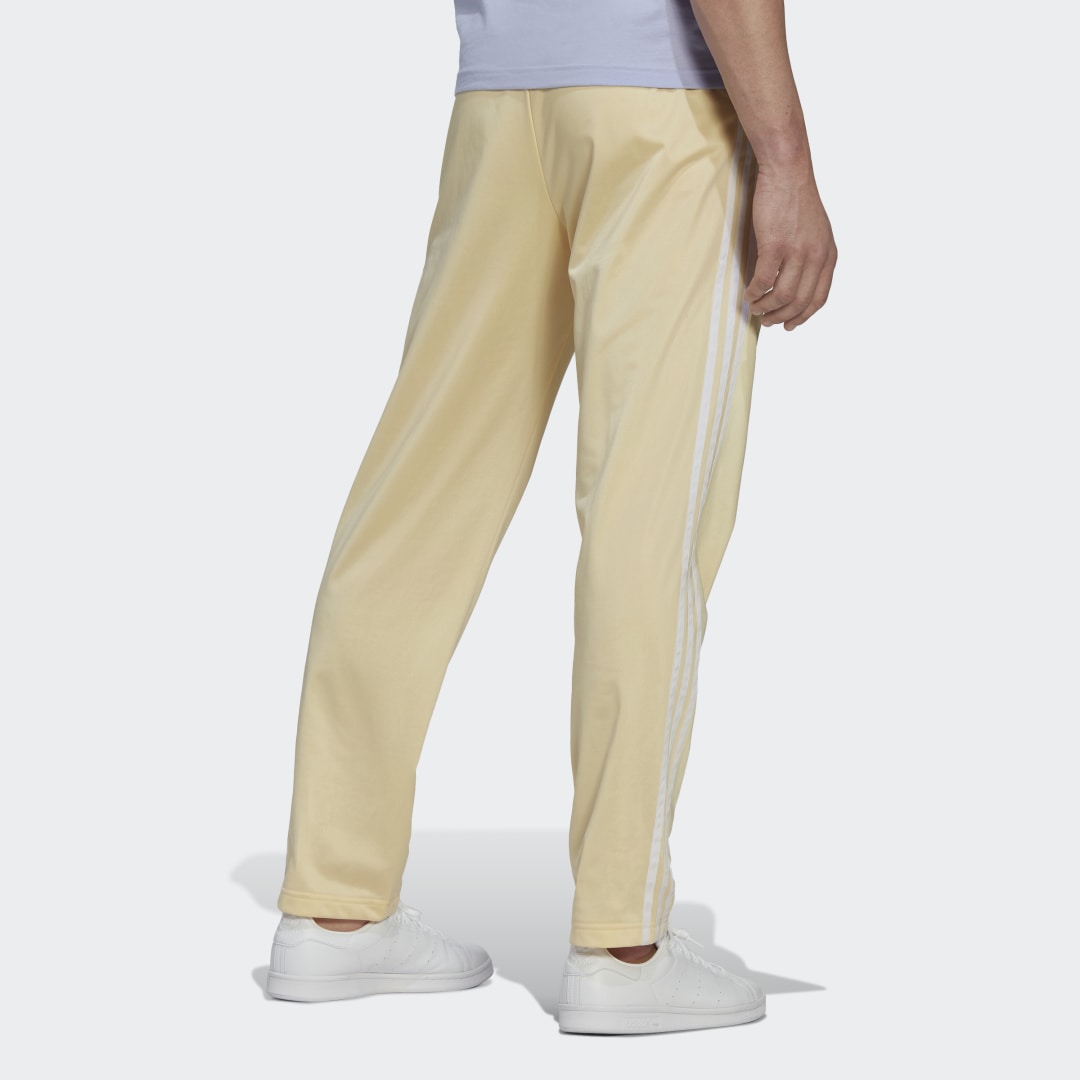 adidas Originals 'Sports Resort' three stripe wide leg track pants in  yellow
