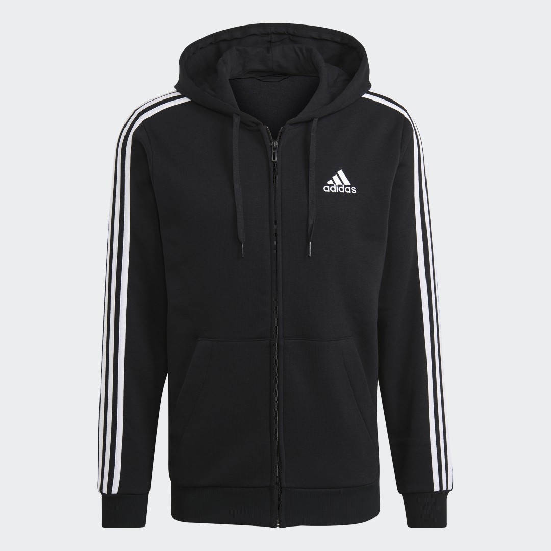Veste à capuche Essentials Fleece 3-Stripes Full-Zip