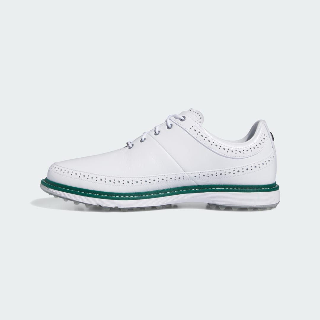 

adidas Calzado de Golf Modern Classic 80 Spikeless Unisex, Blanco/plata gris/collegiate verde