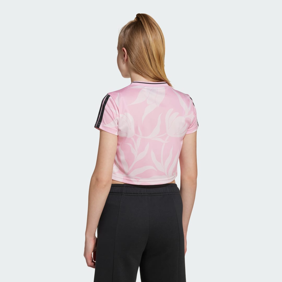 Thumbnail - House of Tiro Colors of Football Kids Crop-Shirt