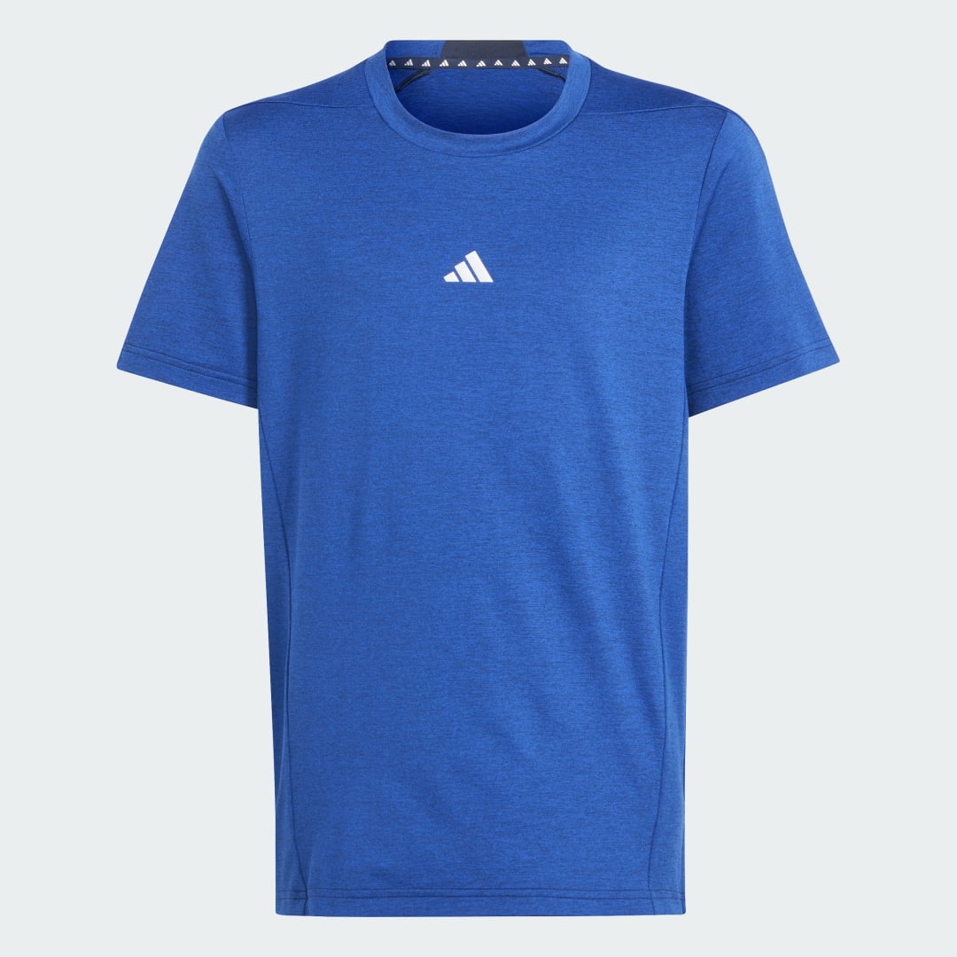 Adidas Sportswear sportshirt blauw Sport t-shirt Gerecycled polyester Ronde hals 152