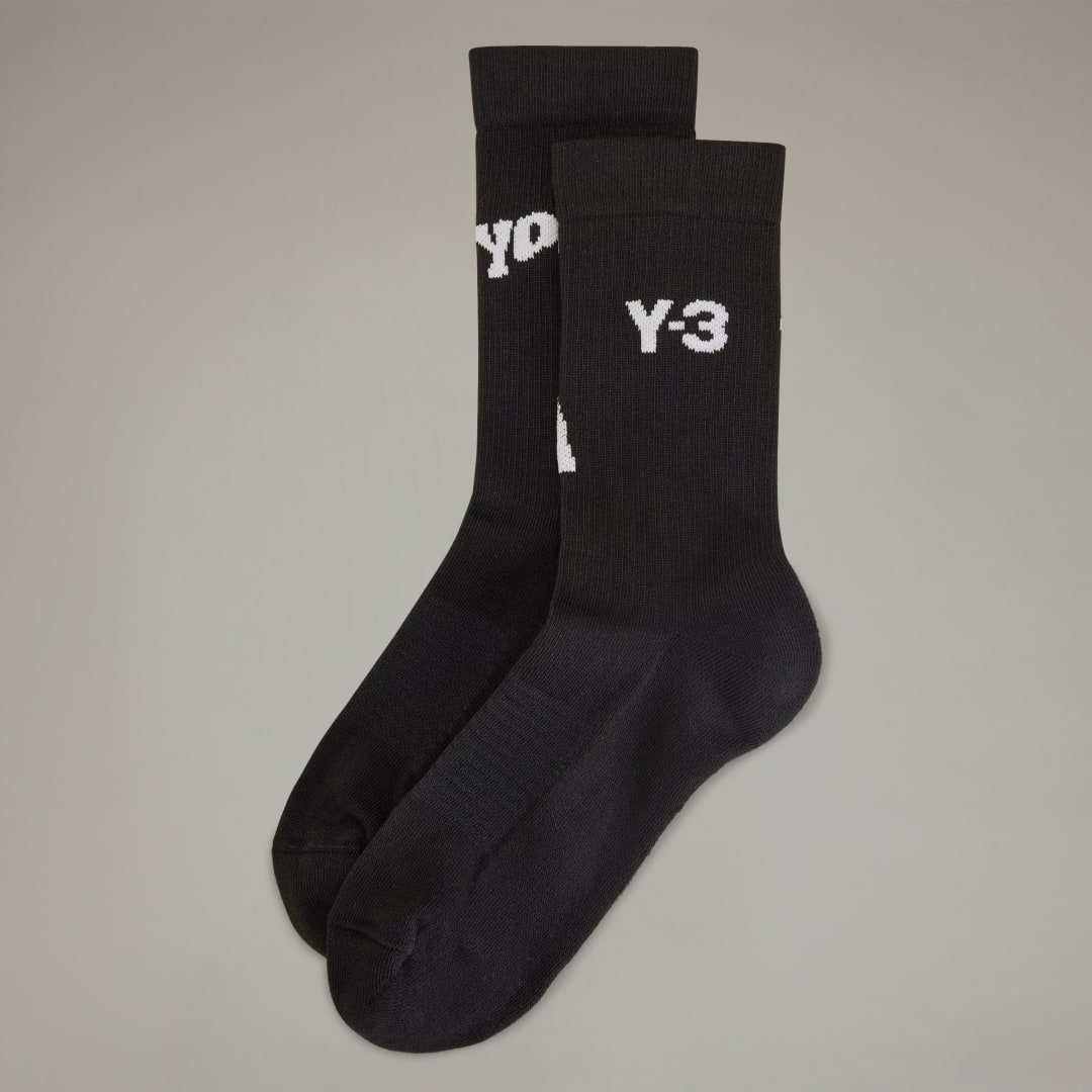 Image of adidas Y-3 Crew Socks Black M - Training Socks