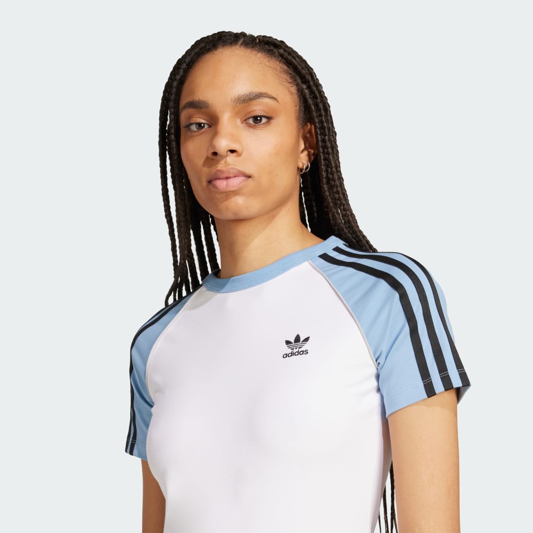 Adidas Adicolor 3-Stripes Raglan Slim-fit T-shirt