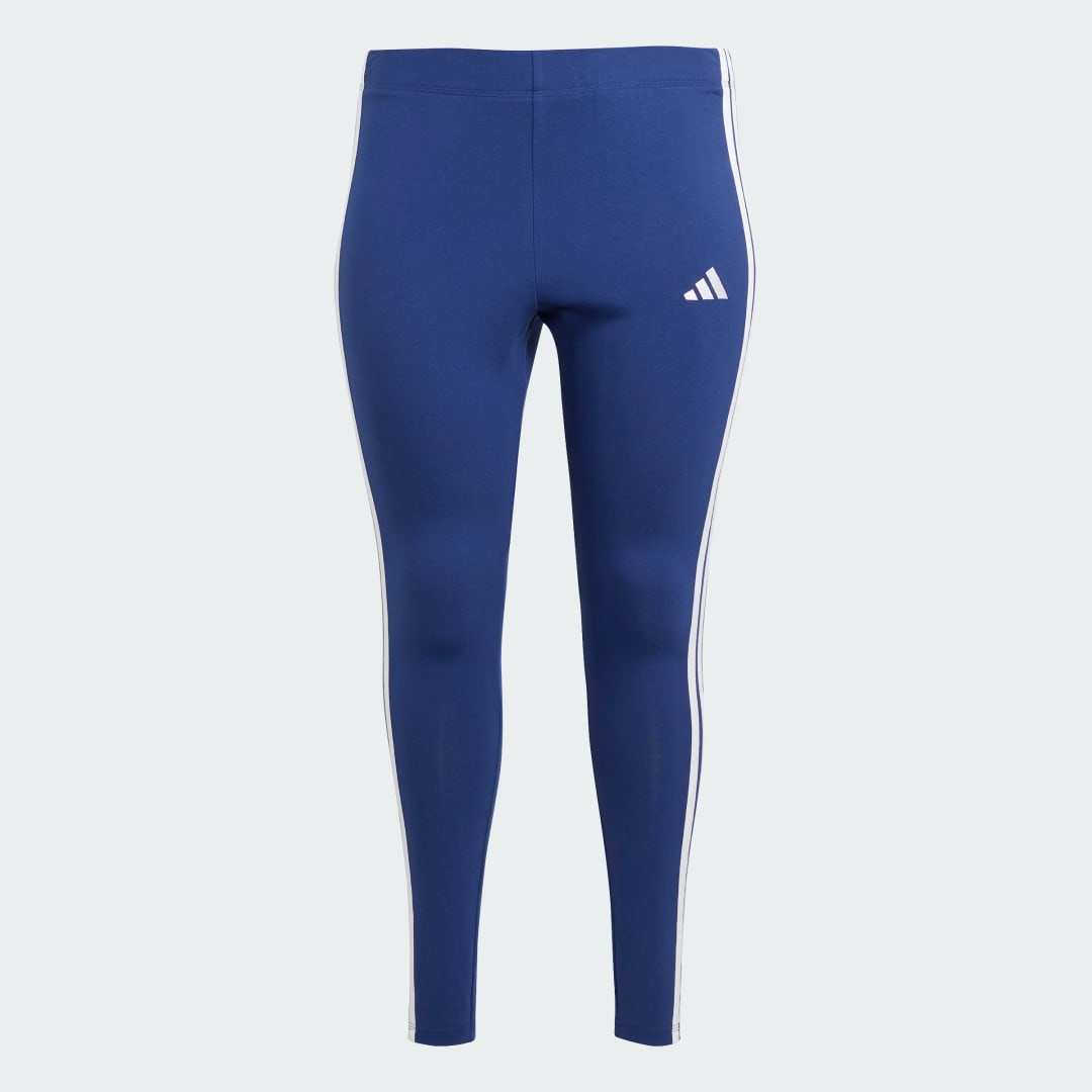 Adidas Essentials 3-Stripes Katoenen Legging (Grote Maat)