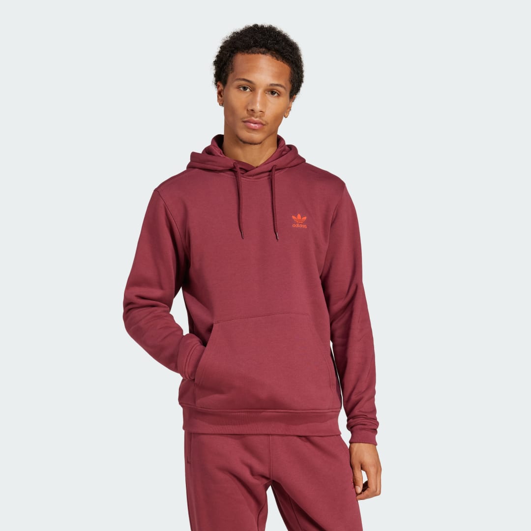 Adidas Trefoil Essentials Hoodie Bordeaux- Heren Bordeaux