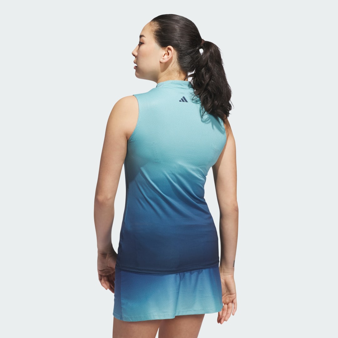 Adidas Ultimate365 Gradient Mouwloze Mock Neck Top