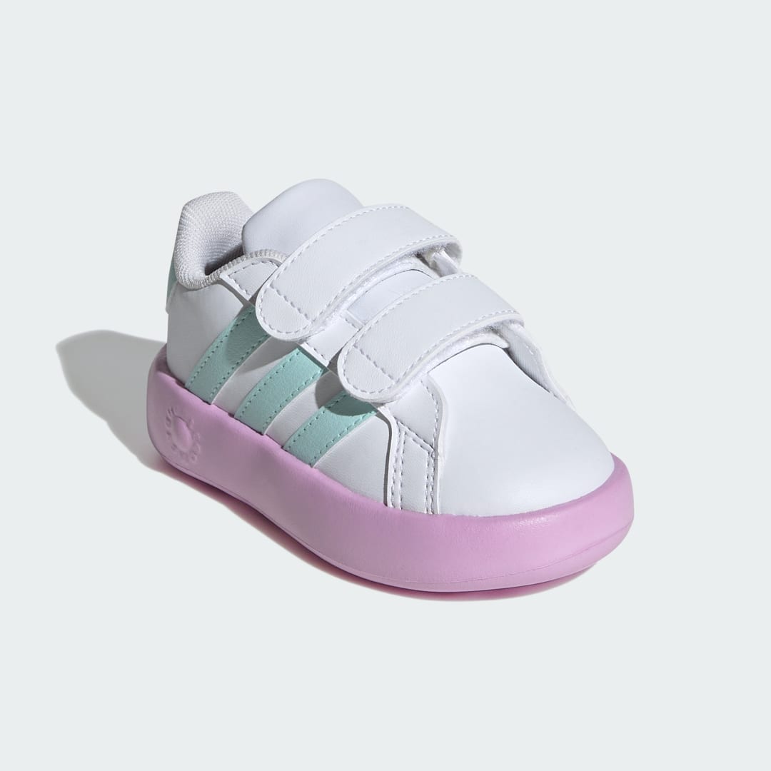 

adidas Tenis Adidas Grand Court 2.0 Para Bebé Niño, Blanco/semi flash aqua/bliss lilac