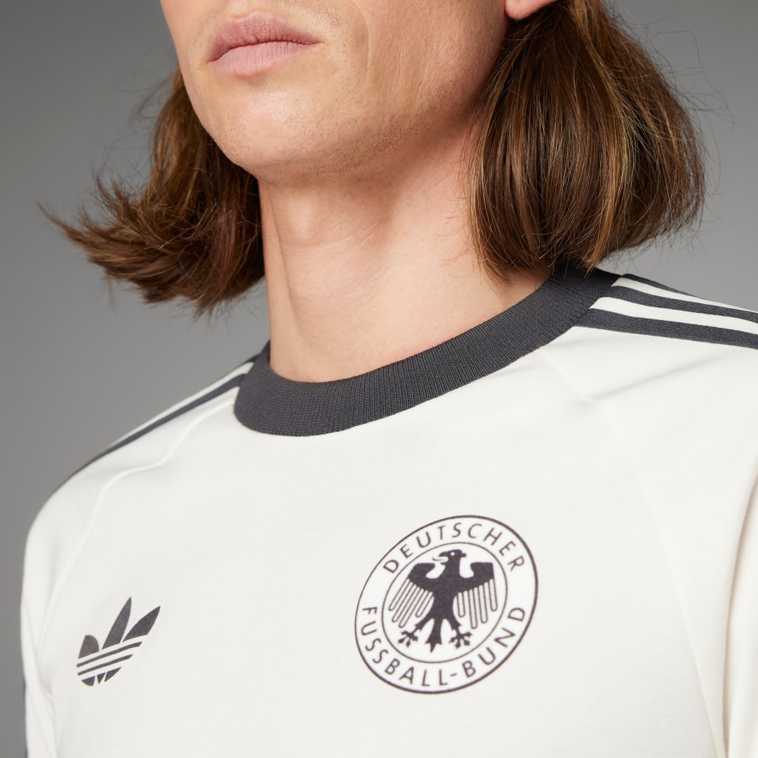 

adidas Playera Alemania Adicolor Classics 3 Franjas Hombre, Off blanco