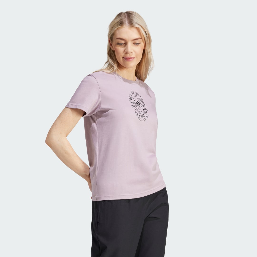 

adidas Camiseta Metallic Graphic Mujer