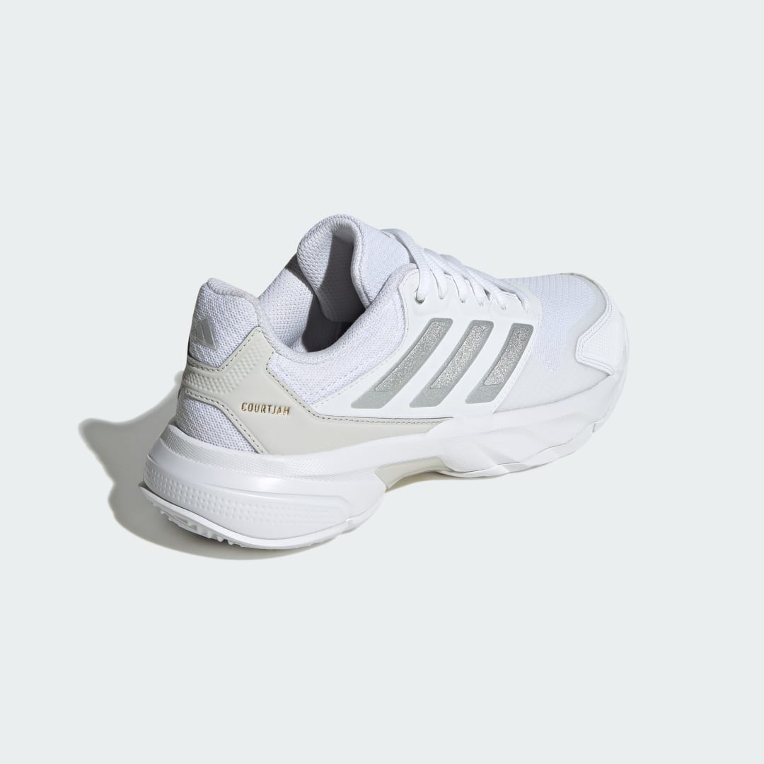 

adidas Tenis Courtjam Control 3 Para Tenis Mujer, Blanco/plata gris/gris one