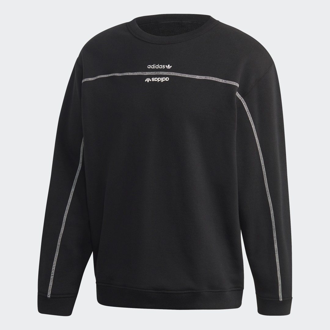 

adidas Polerón de Cuello Redondo Polerón de Cuello Rojoondo Hombre  - Hombre Originals, Negro