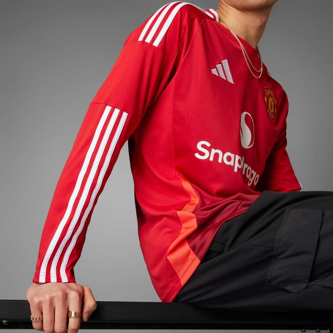 Adidas Manchester United 24 25 Thuisshirt met Lange Mouwen