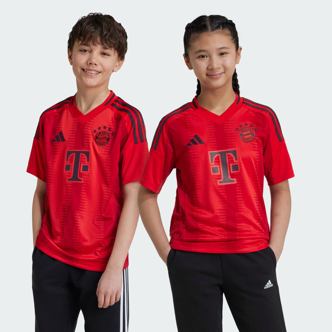 Adidas Perfor ce Junior voetbal T-shirt rood zwart Sport t-shirt Polyester V-hals 128