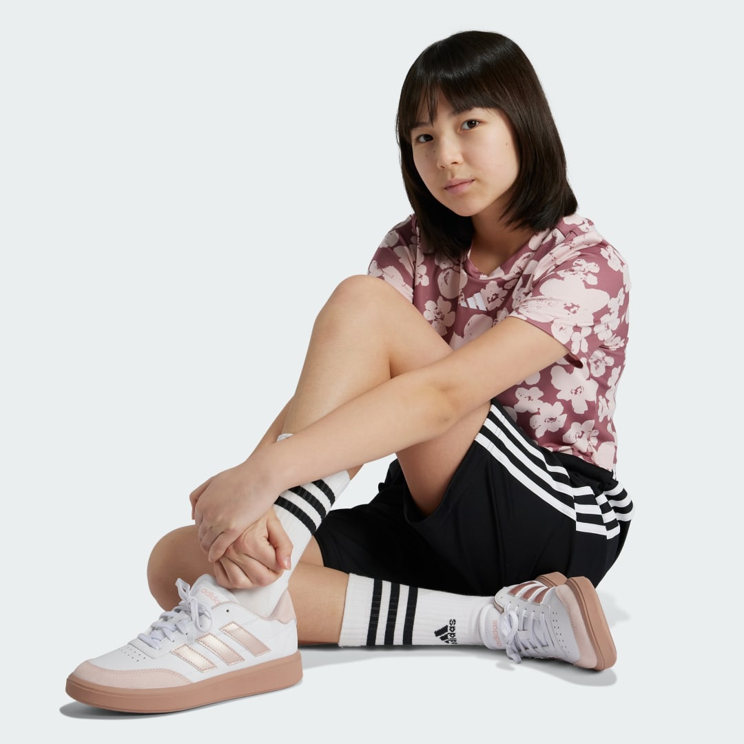Adidas Train Essentials Seasonal Printed Cropped Training T-shirt Kids