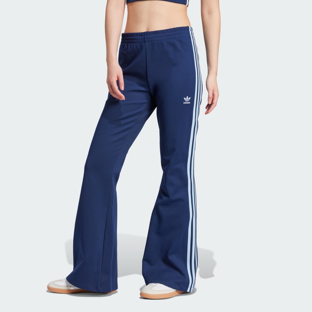 Adidas Originals Adicolor 3-Stripes Flared Trainingsbroek Blauw- Dames Blauw