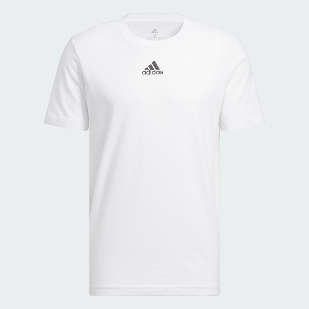 

adidas M SMALL LOGO T Hombre, Blanco