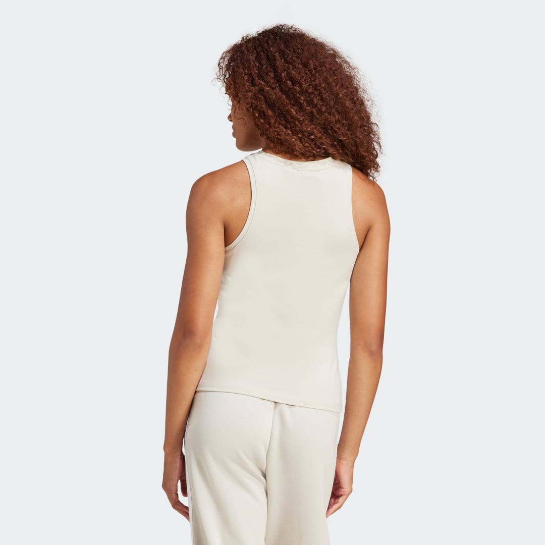 Adidas Essentials Linear Slim-Fit Katoenen Tanktop