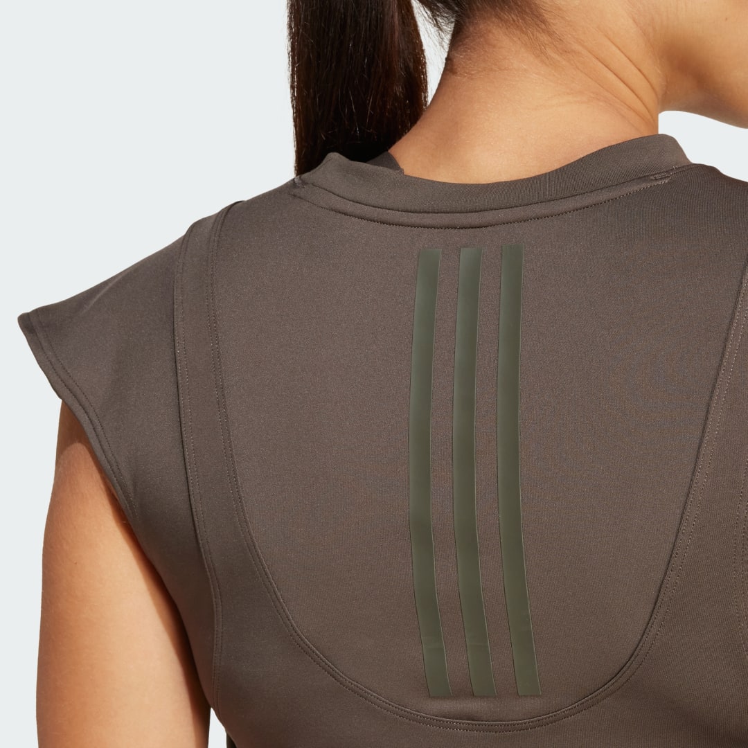 Adidas Power Boxy French Terry 3-Stripes Tanktop