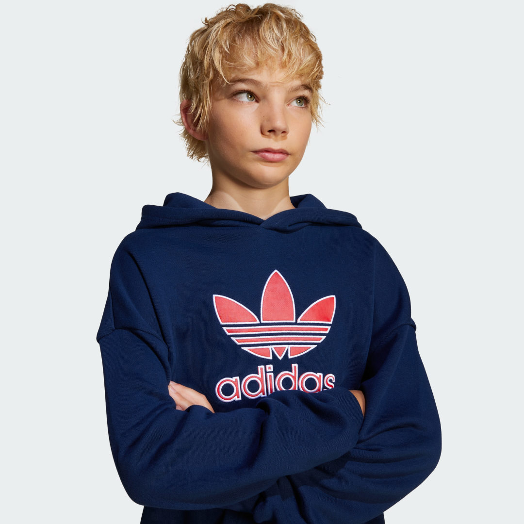 Adidas Big Logo Oversized Hoodie Kids