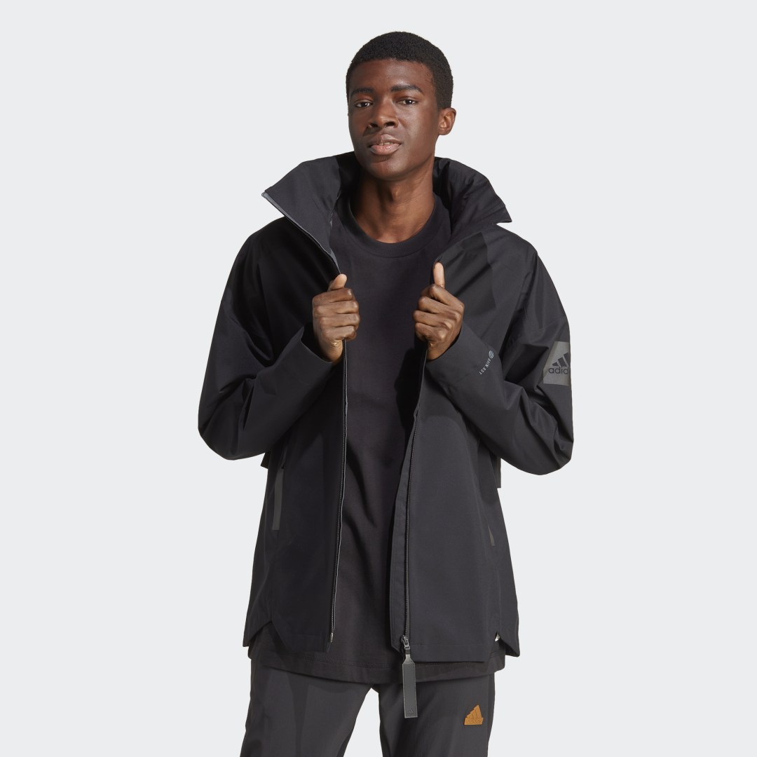 Image of adidas MYSHELTER RAIN.RDY Jacket Black S - Men Lifestyle Jackets