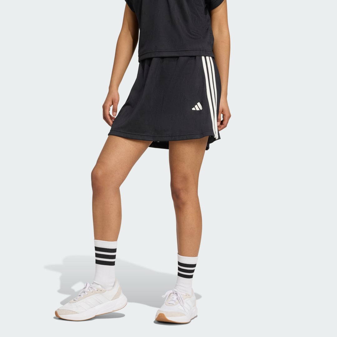 Adidas Stadium 3-Stripes Tennis Inspired Jacquard Rok met Short