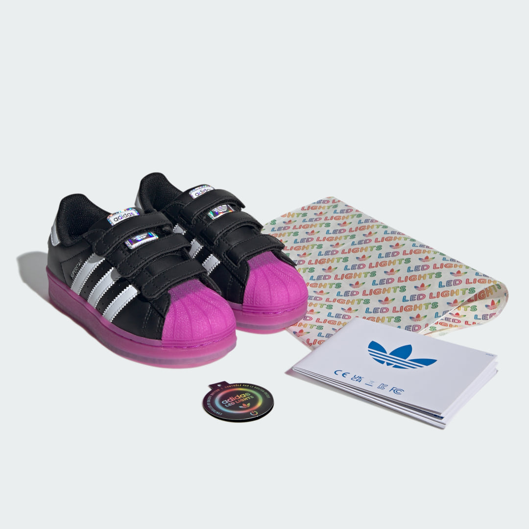 Adidas Superstar sneaker Core Black / Purple Burst / Cloud White