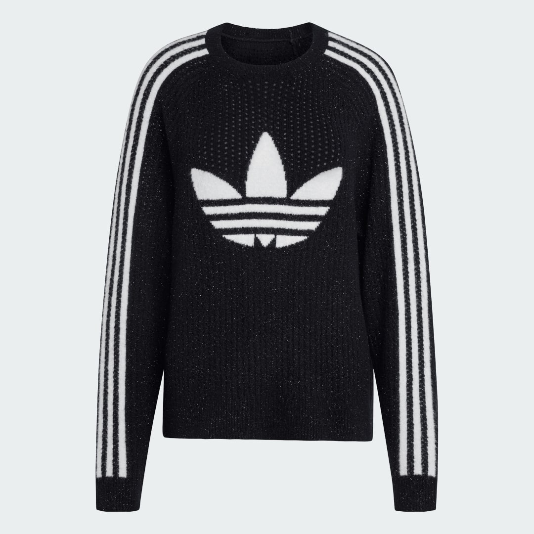 Sweat shirt RAS DU COU MAILLE ADIDAS ORIGINALS - vue 4