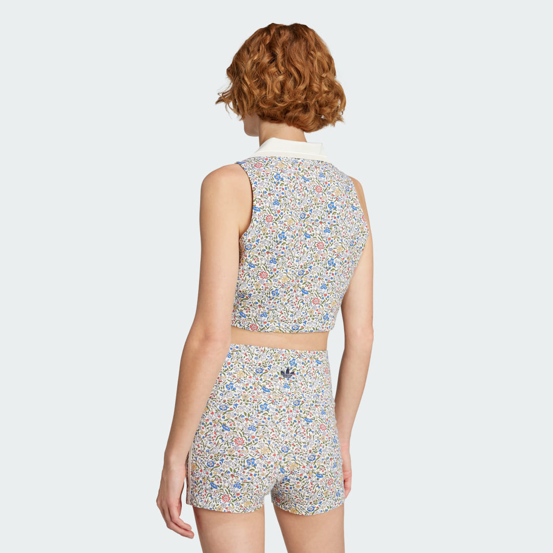 Adidas Originals x Liberty London Mouwloze Crop Polo