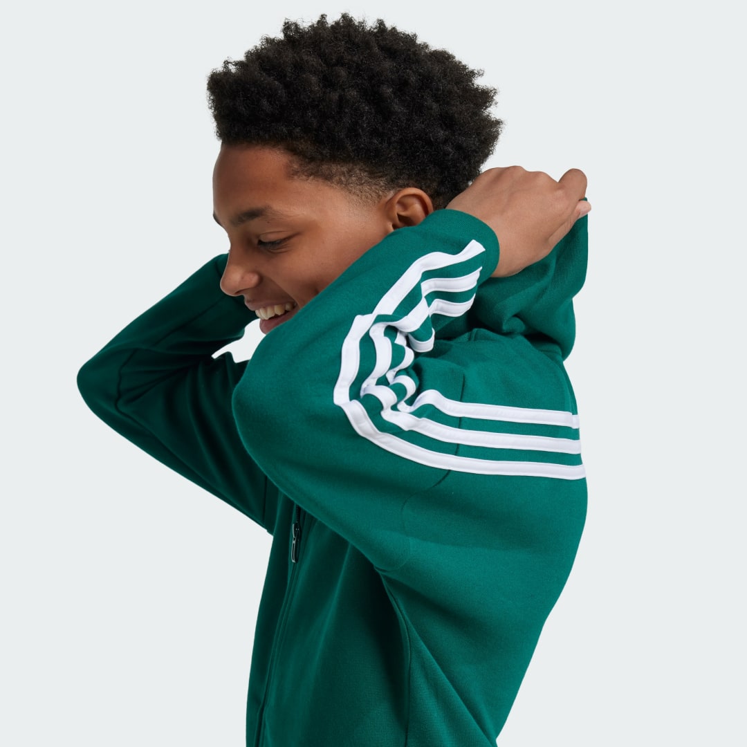 Adidas Future Icons 3-Stripes Ritsjack met Capuchon