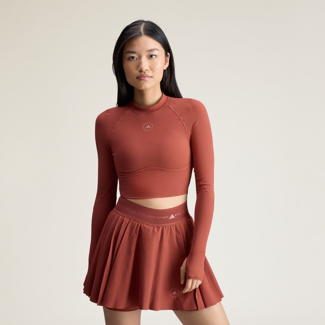 Crop top manches longues de training adidas By Stella McCartney - vue 2