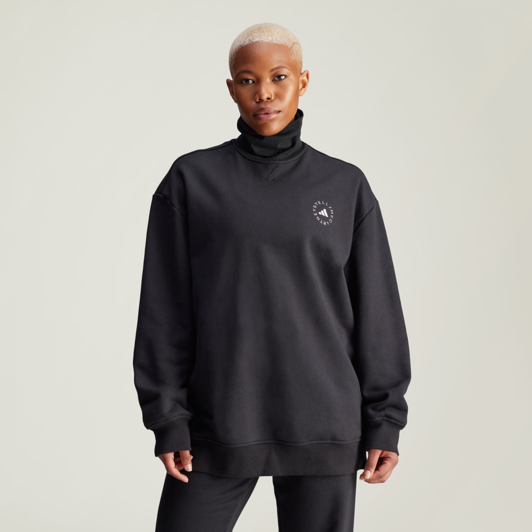 Adidas by stella mccartney Oversized Hoodie Black Dames