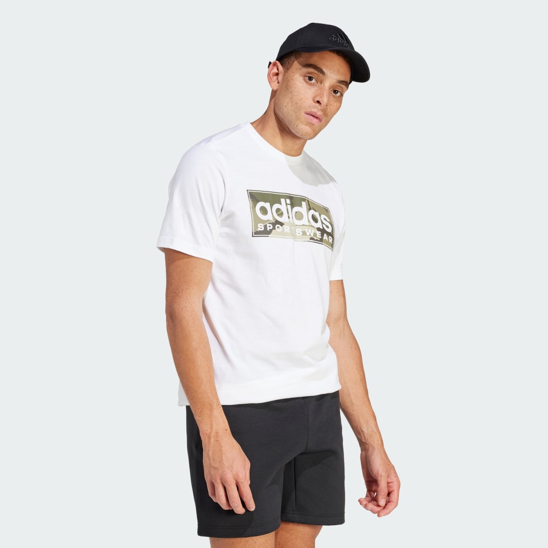 Adidas Sportswear Camo Linear Graphic T-shirt