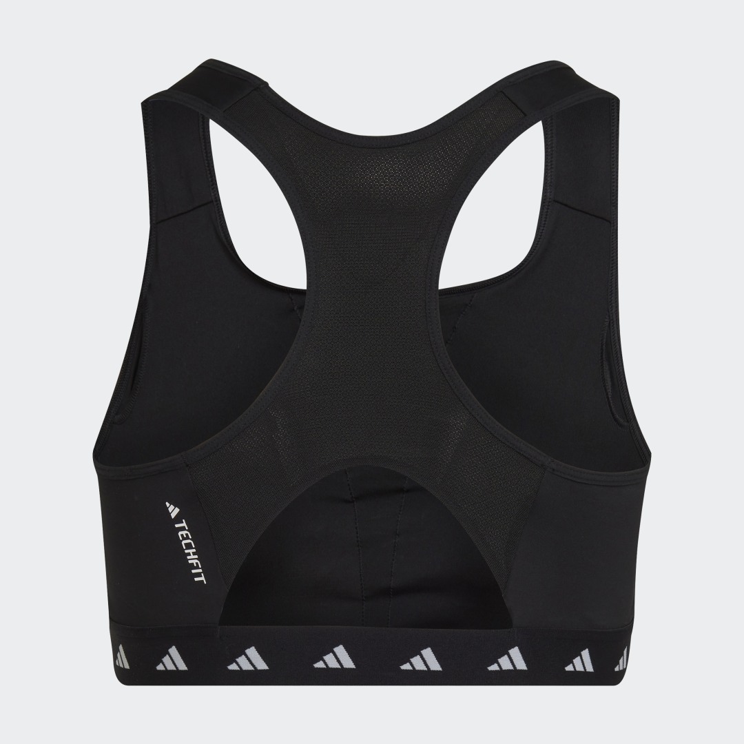

adidas Top Deportivo Powerreaction Techfit Soporte Medio Mujer, Negro