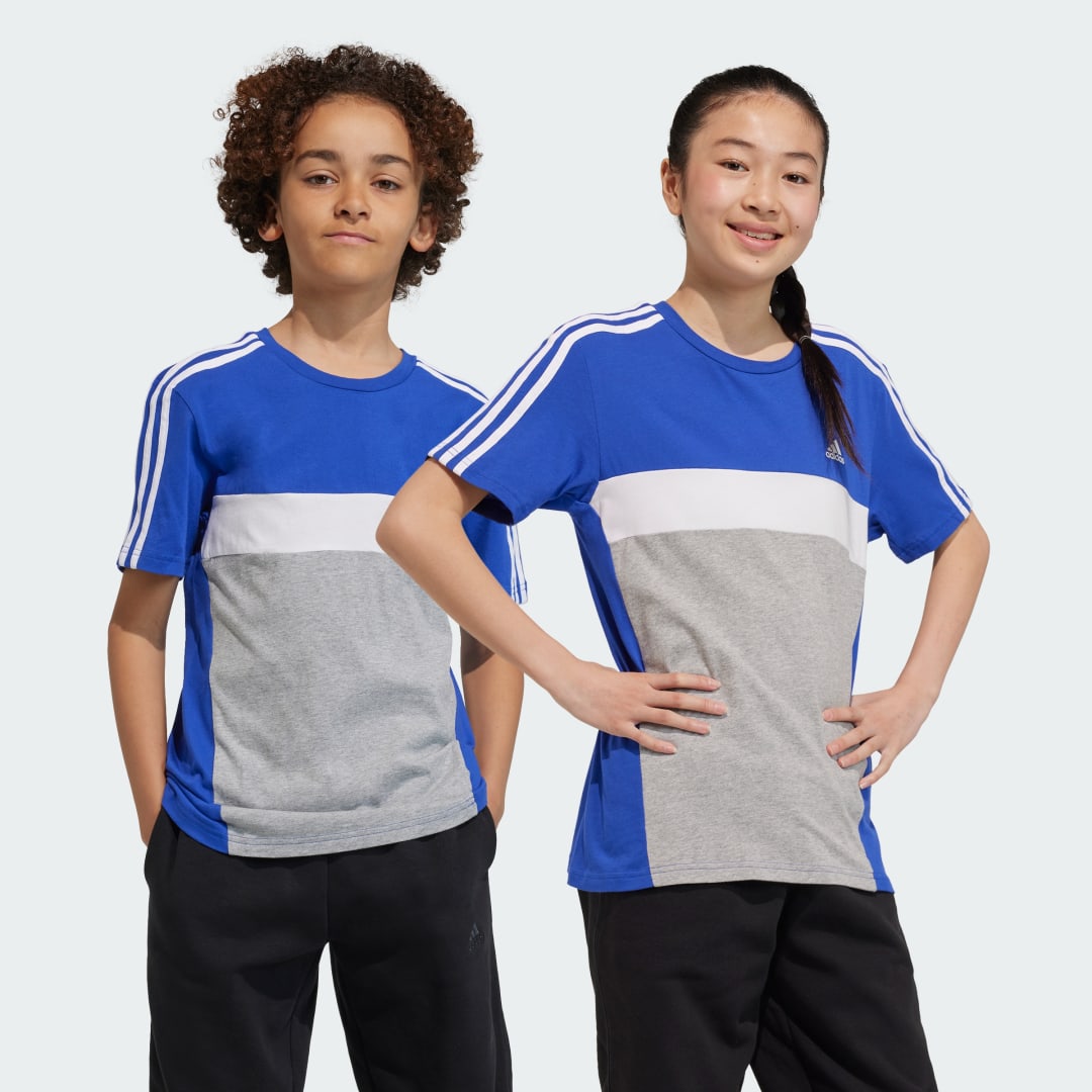 Image of T-shirt Tiberio 3-Stripes Colorblock Cotton Junior cod002