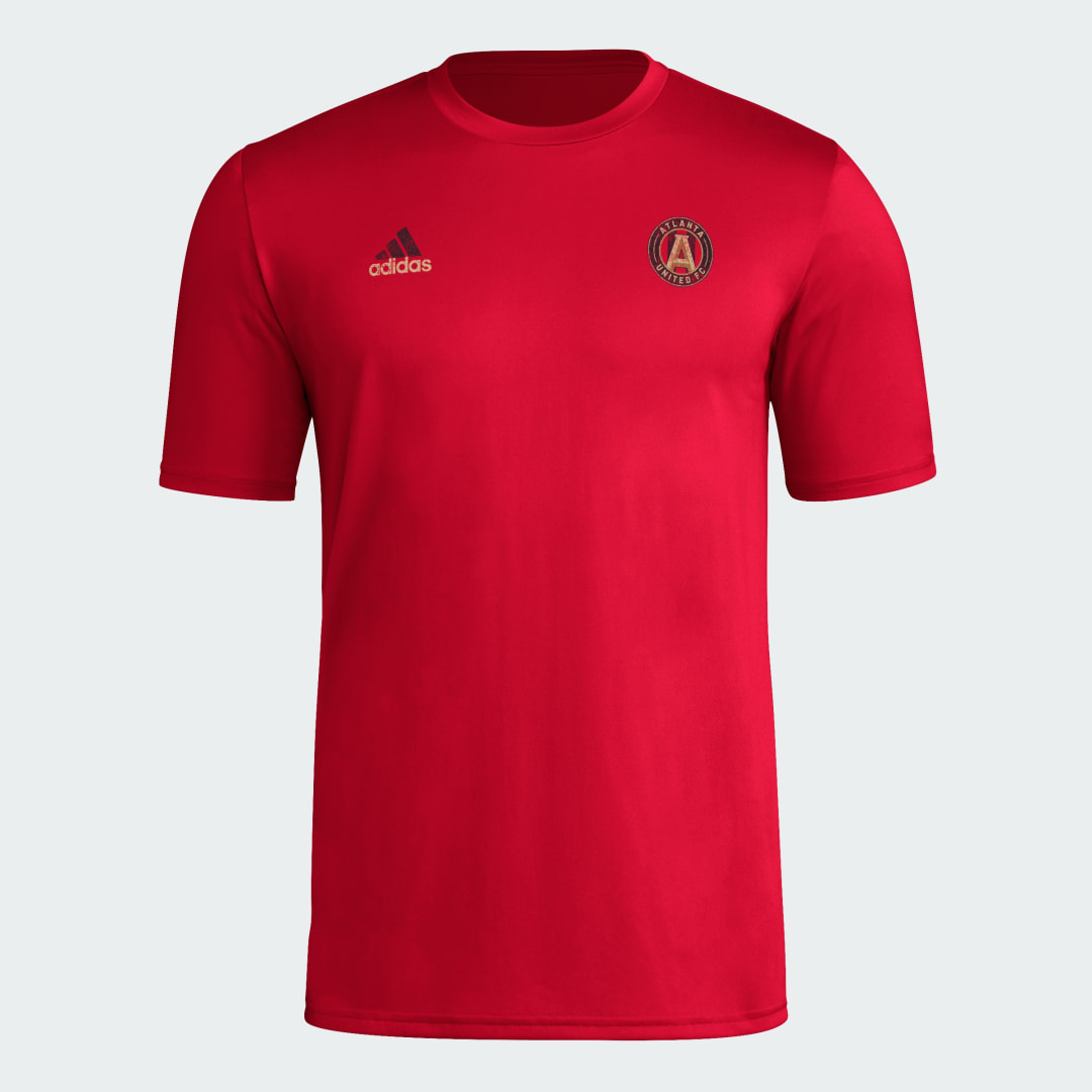 Atlanta United FC Short Sleeve Pre-Game Tee Team Victory Red / Multi