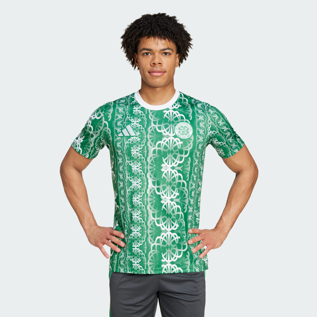 Adidas Celtic FC Pre-Match Voetbalshirt Groen- Heren Groen