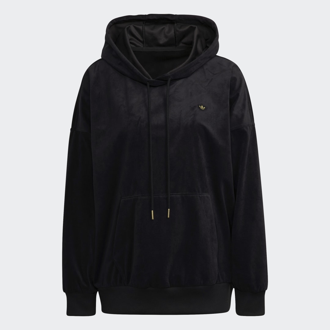 фото Велюровая худи adicolor adidas originals