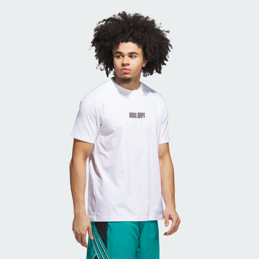 Thumbnail - adidas Hoops Grafik T-Shirt