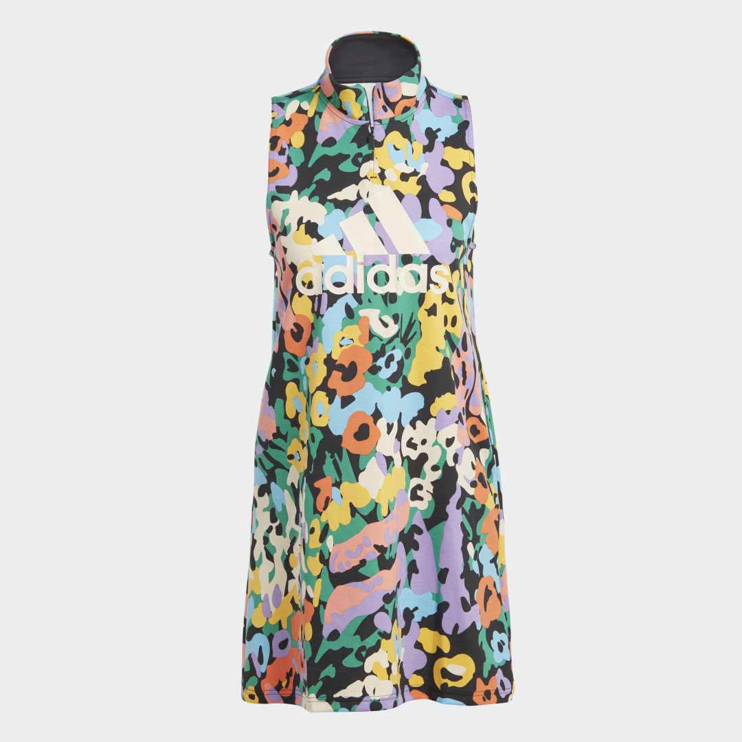 adidas Vestido Estampado Mujer, Negro/ecru tint