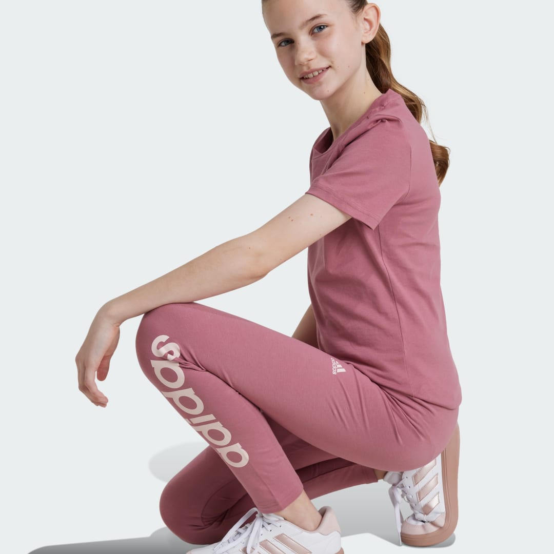 Adidas Essentials Linear Logo Katoenen Legging