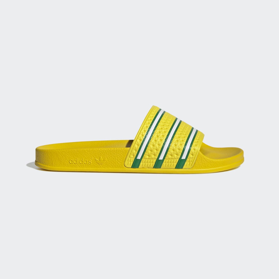 adidas Adilette Slides Team Yellow 12 Mens
